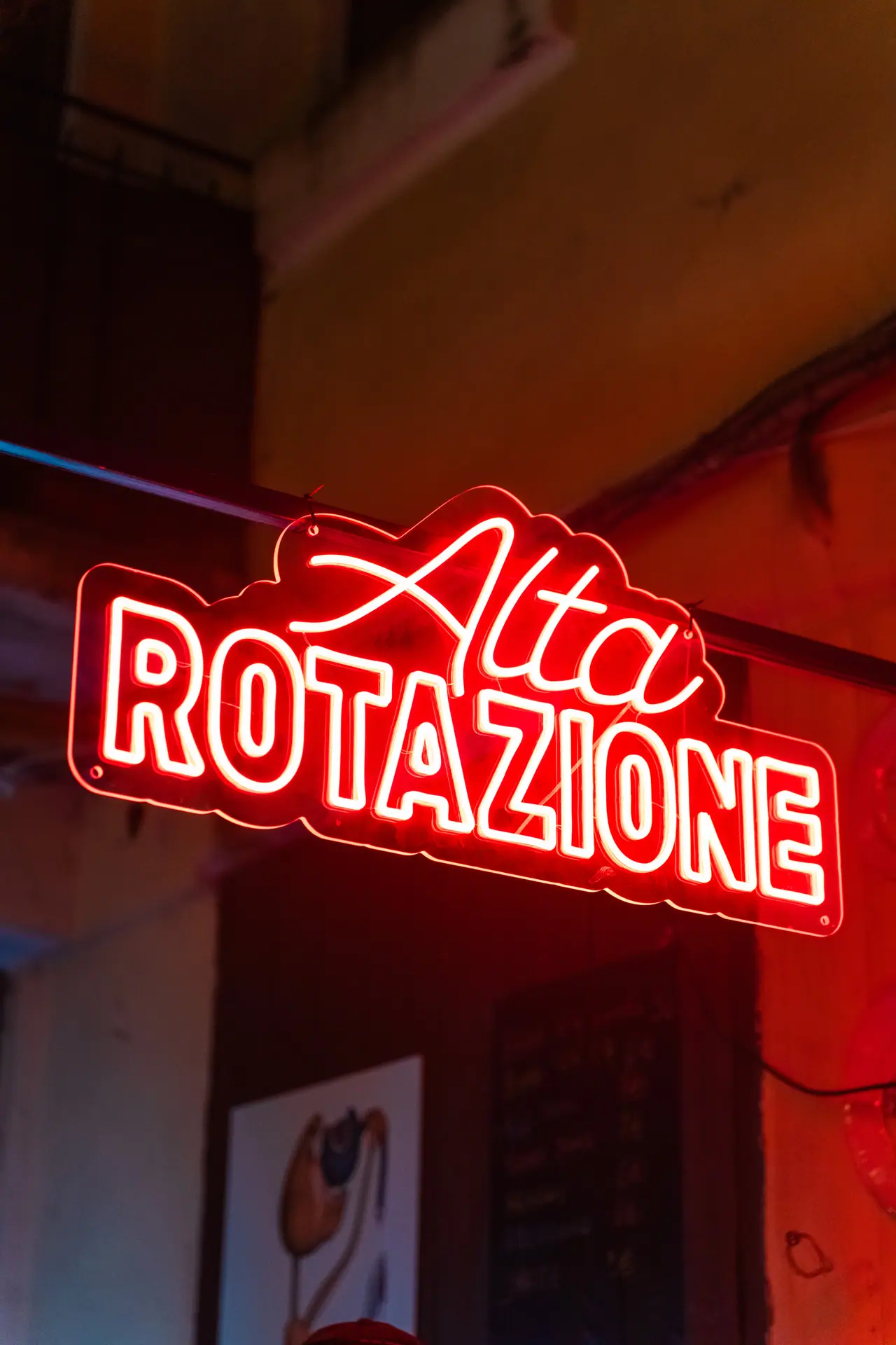 Insegna al neon Alta Rotazione