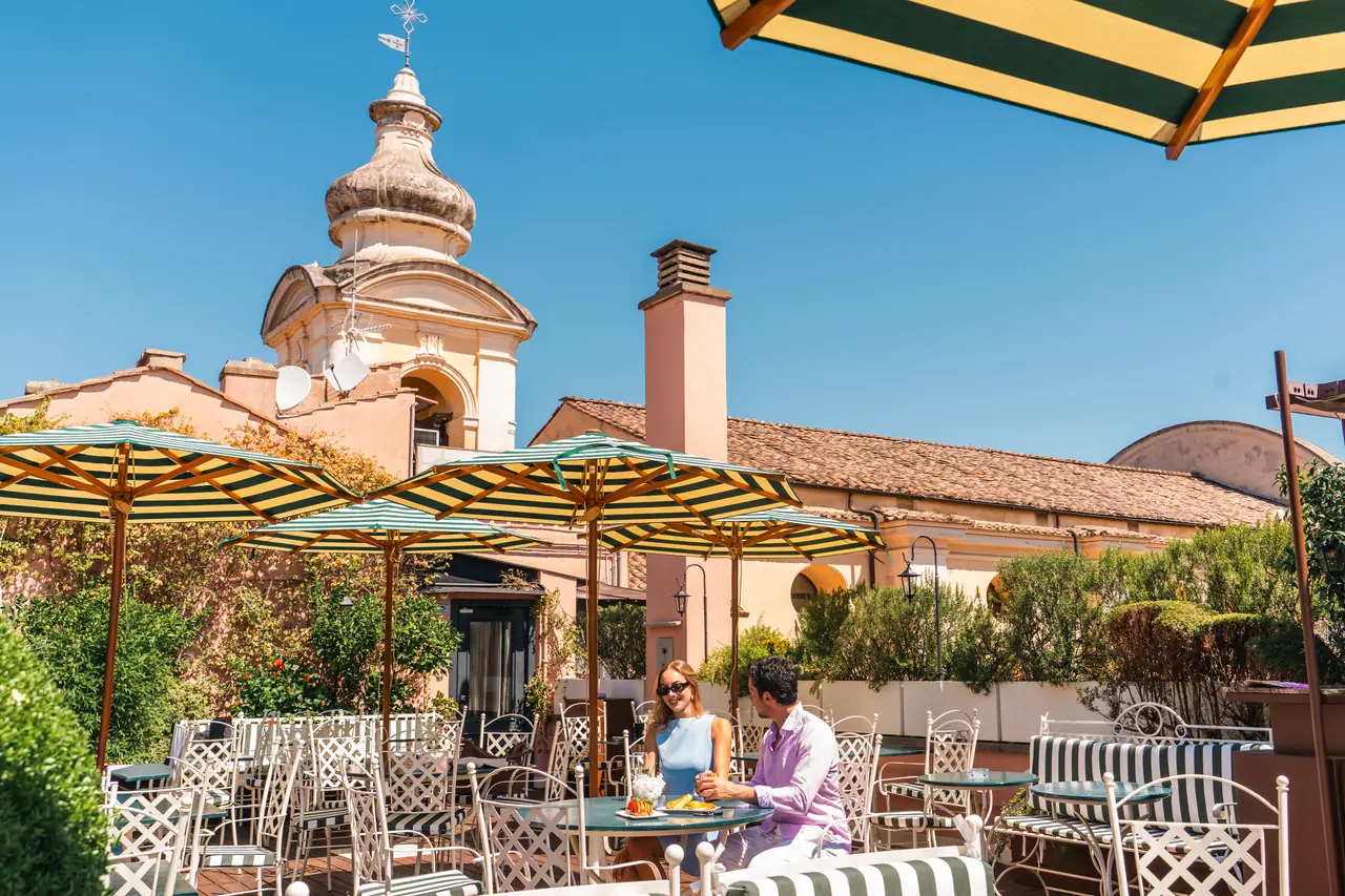 Terrazza tra i tetti di Roma