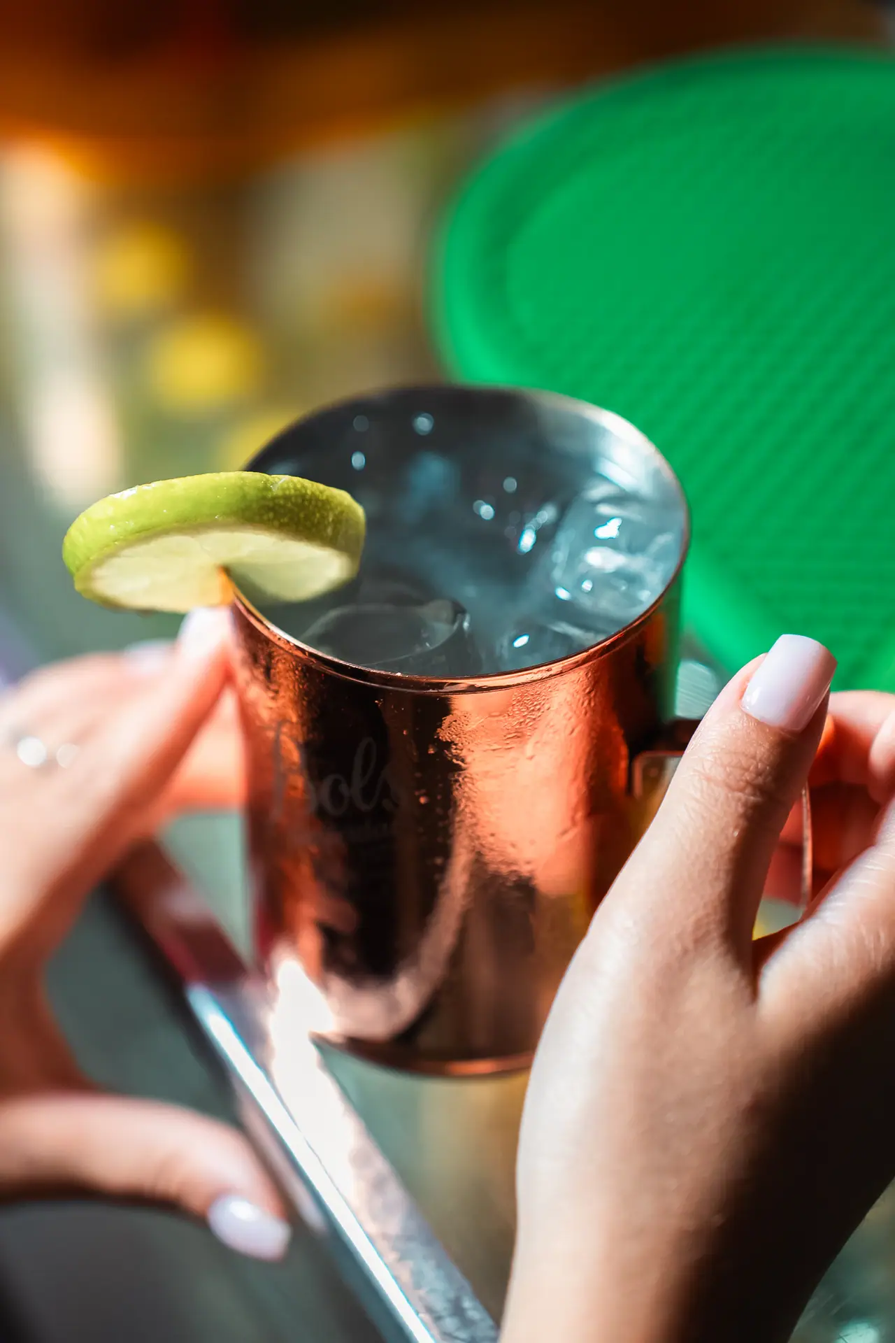 Moscow mule in tazza di rame