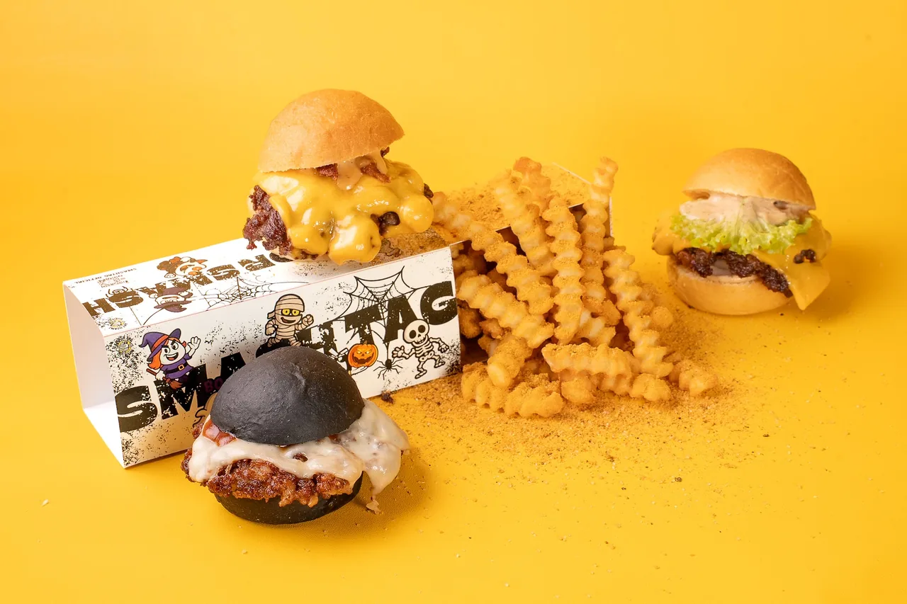 Le box di Halloween Smash Tag con burger e patatine